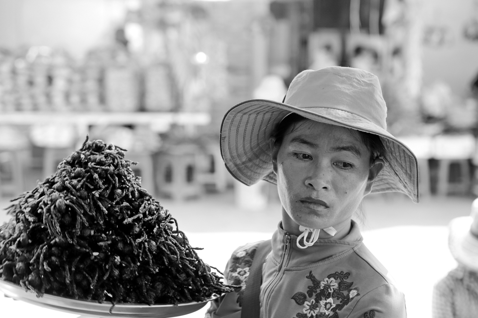 Auf dem Food Market im Mekong-Delta ...