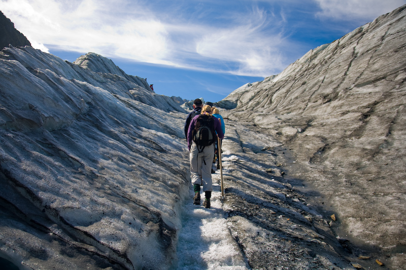 Auf dem Fox Glacier