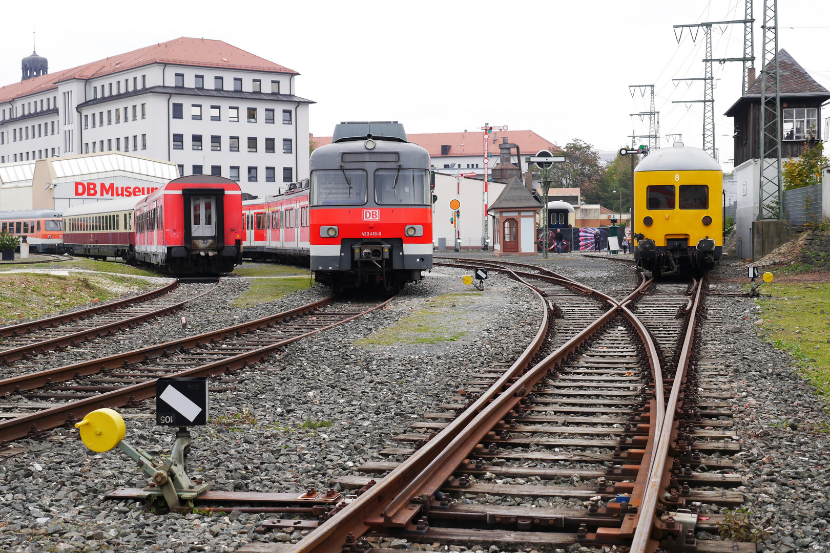 Auf dem Freigelände des DB Museums (Verkehrsmuseums) Nürnberg