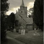 Auf dem Friedhof von Llangurig (Wales)