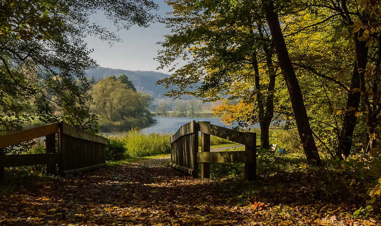 Auf dem Fulda-Radweg...