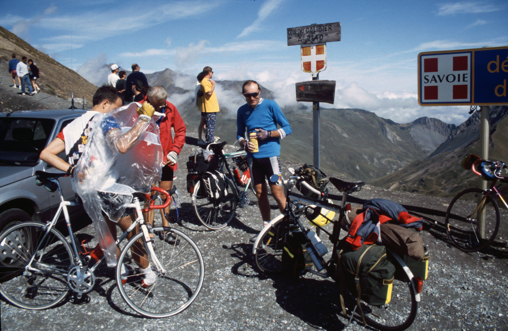 Auf dem Galibier - Radreise 1992