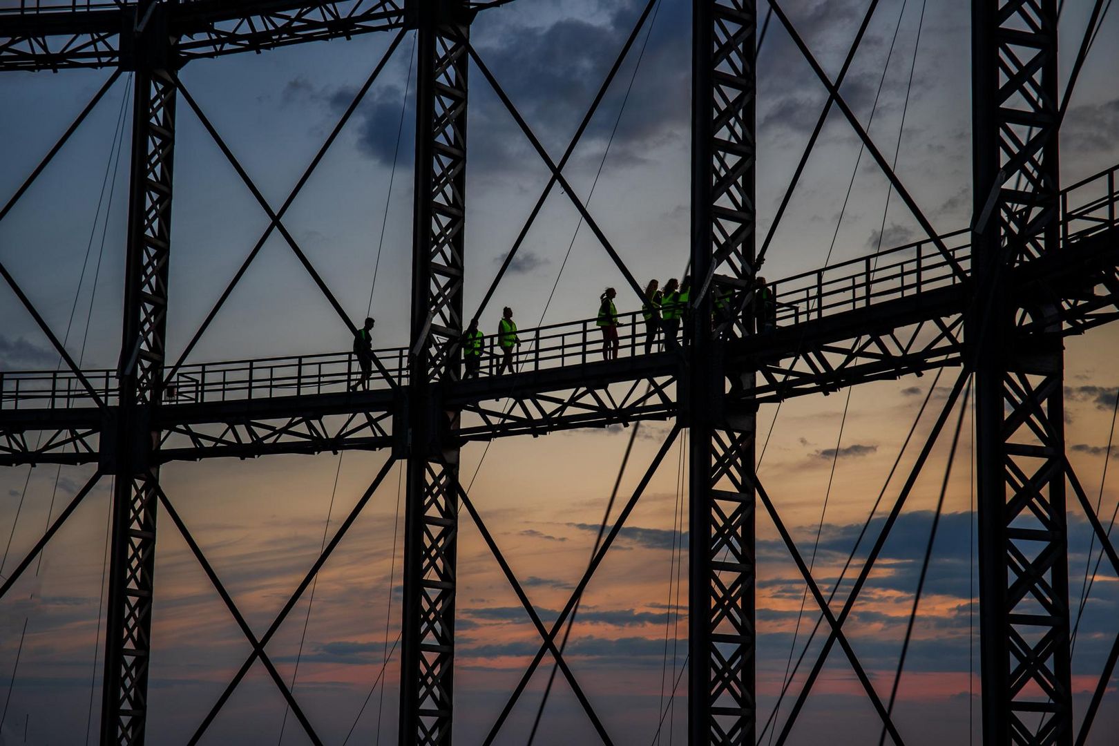 Auf dem Gasometer