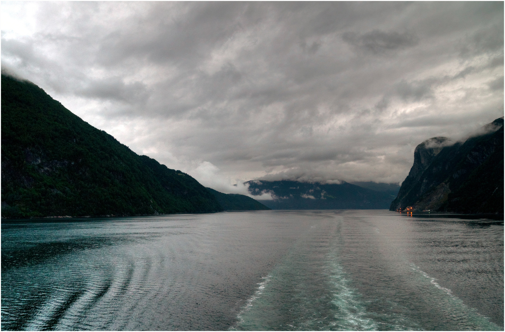 Auf dem Geiranger Fjord