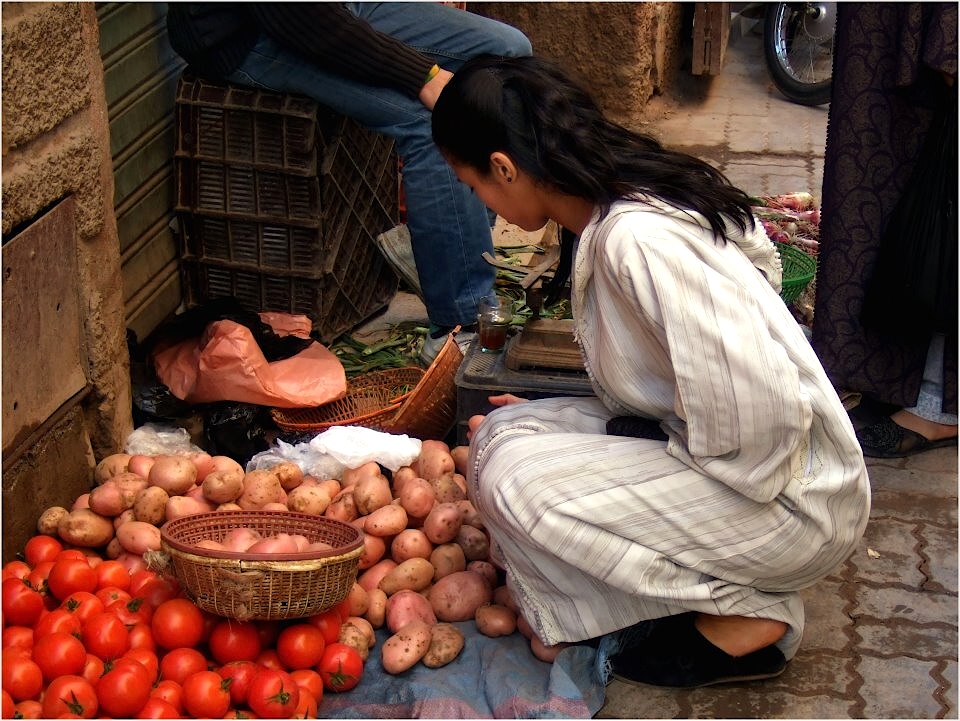 Auf dem Gemüse-Souk...