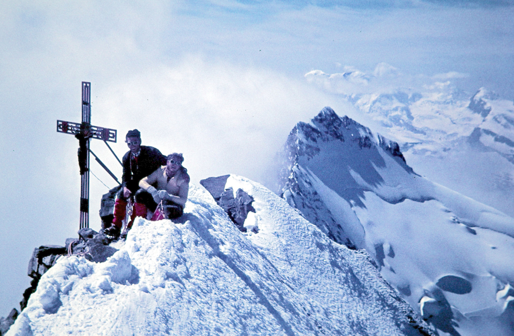 Auf dem Gipfel des Dom 4545 m