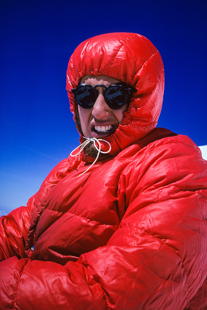 Auf dem Gipfel des Mont Blanc (Dia von 1974, gescannt)