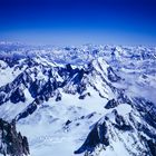 Auf dem Gipfel des Mont Blanc - soweit das Auge reicht (Dia von 1974, gescannt)