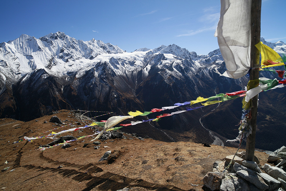 Auf dem Gipfel des Tserko-Ri ( Nepal )