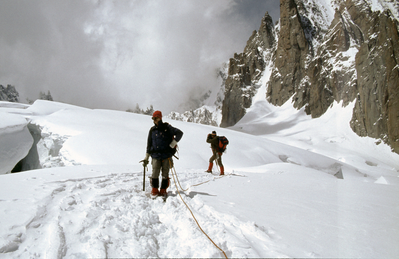 Auf dem Glacier Geant