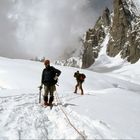 Auf dem Glacier Geant