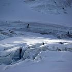 Auf dem Gletscher bei Saas Fee