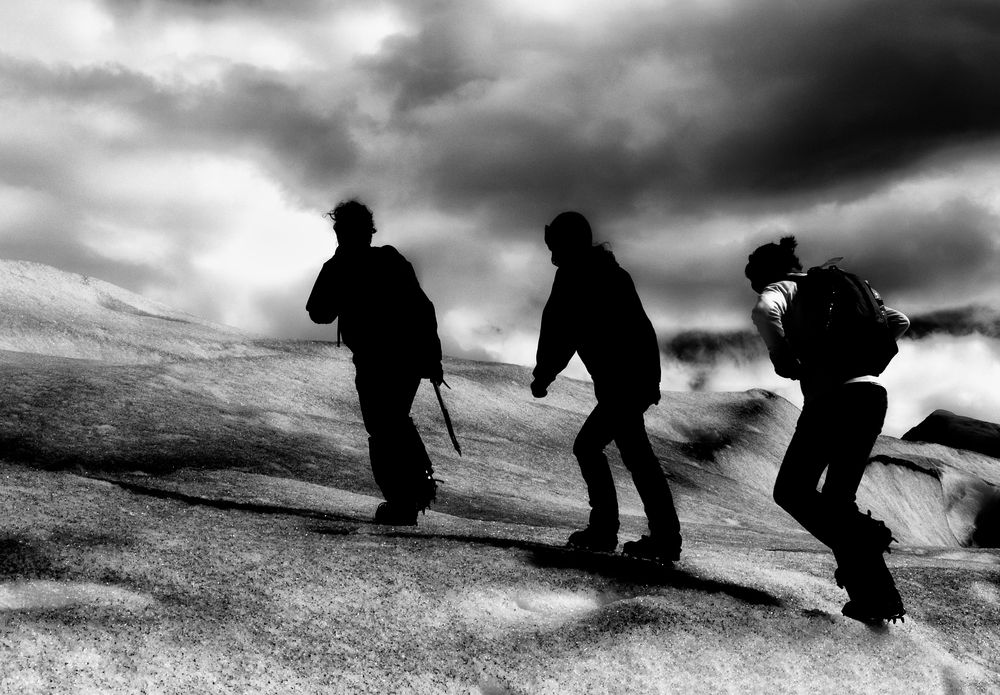 auf dem gletscher ...