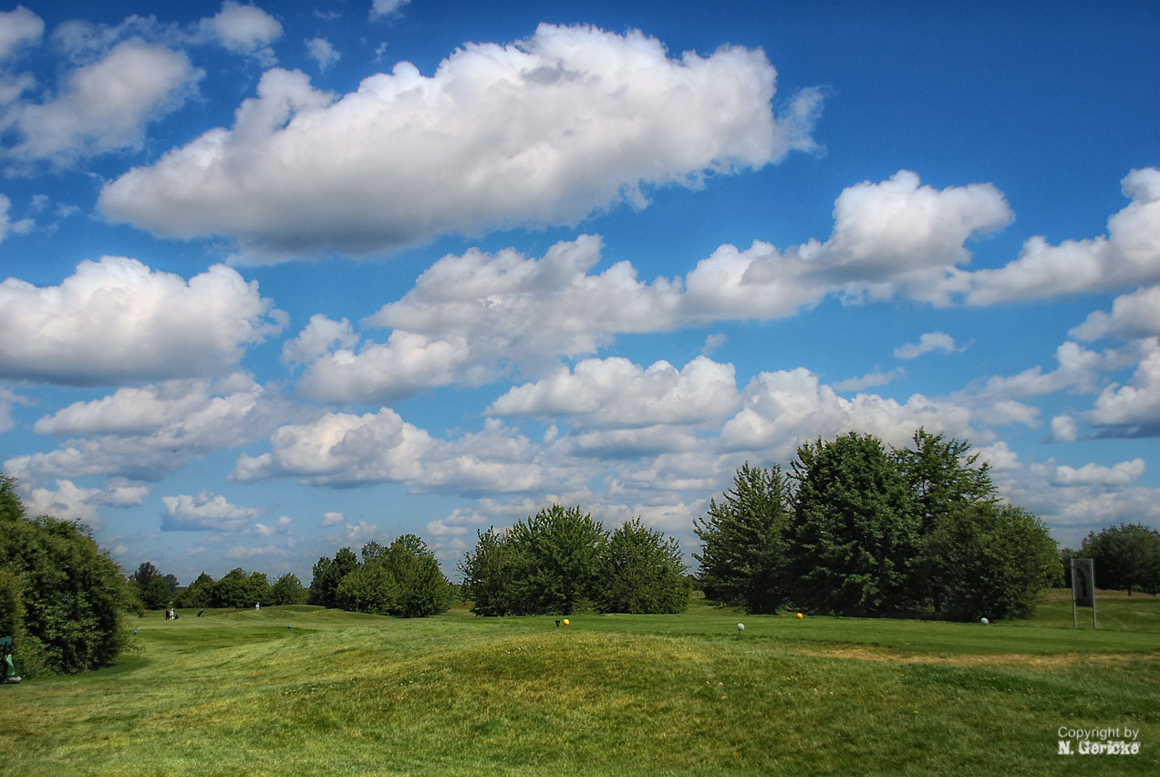 auf dem Golfplatz