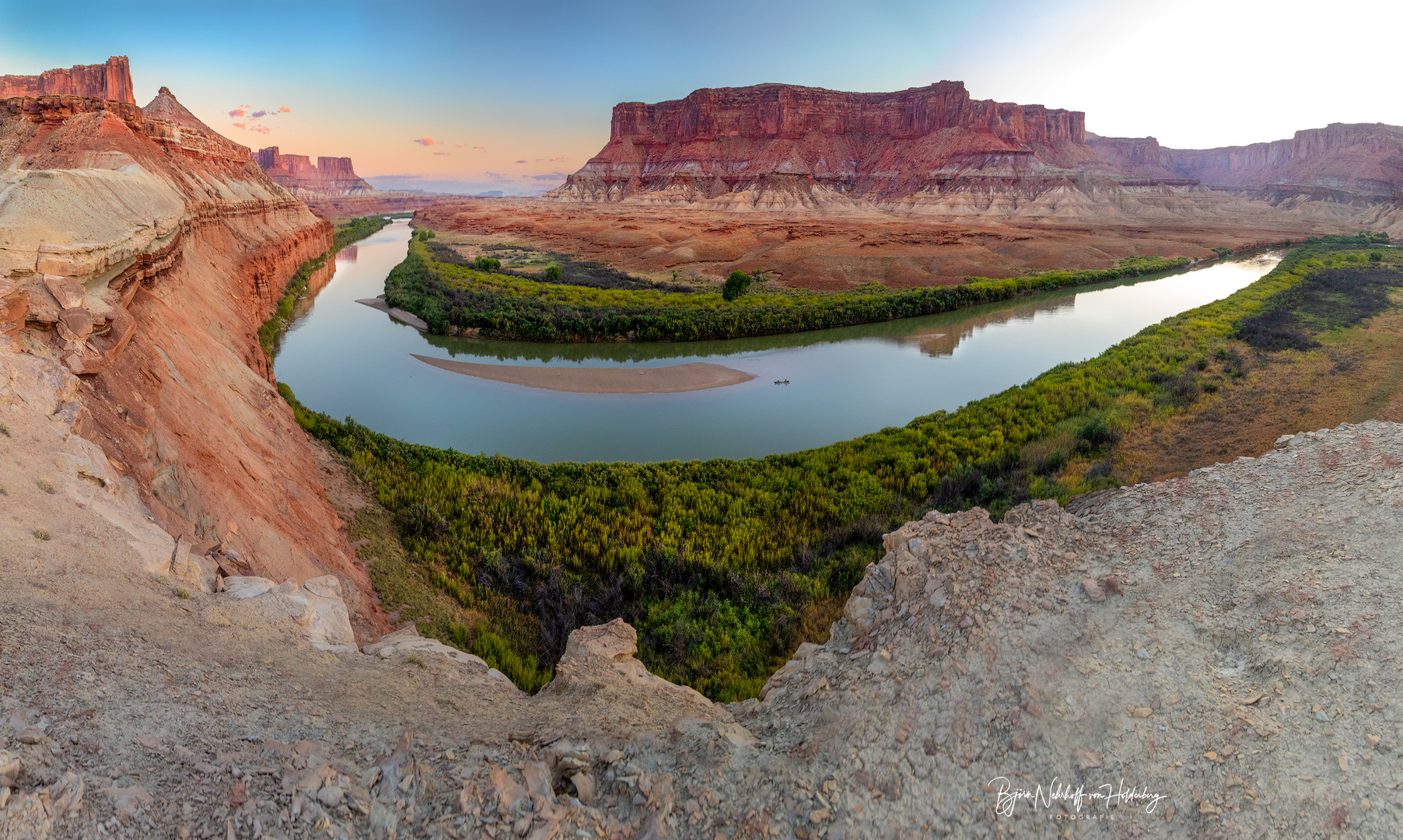 Auf dem Grünen Fluss Foto & Bild landschaft, usa, rot Bilder auf