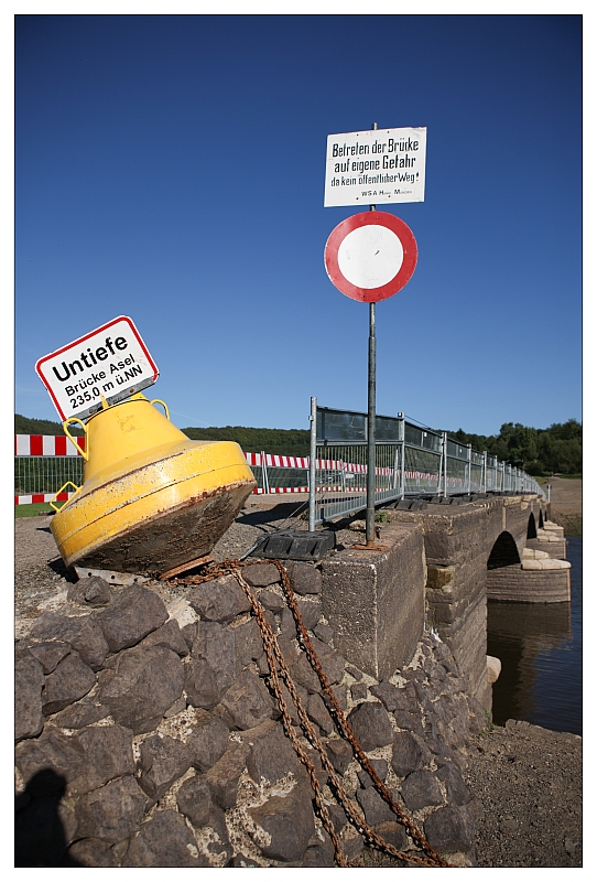 Auf dem Grund des Edersees - Brücke Asel