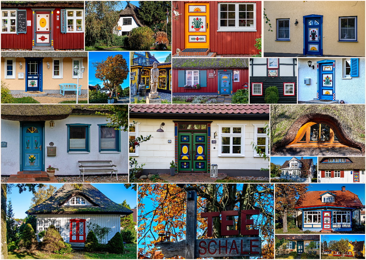 Auf dem Haustürenpfad in Prerow/Darß