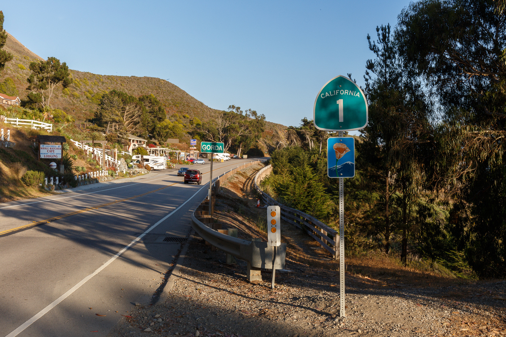 Auf dem Highway 1 bei Gorda