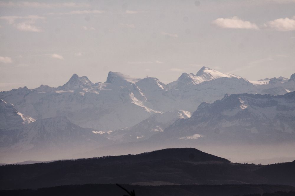 Auf dem Hochblauen - Fernsicht - Inversionswetterlage