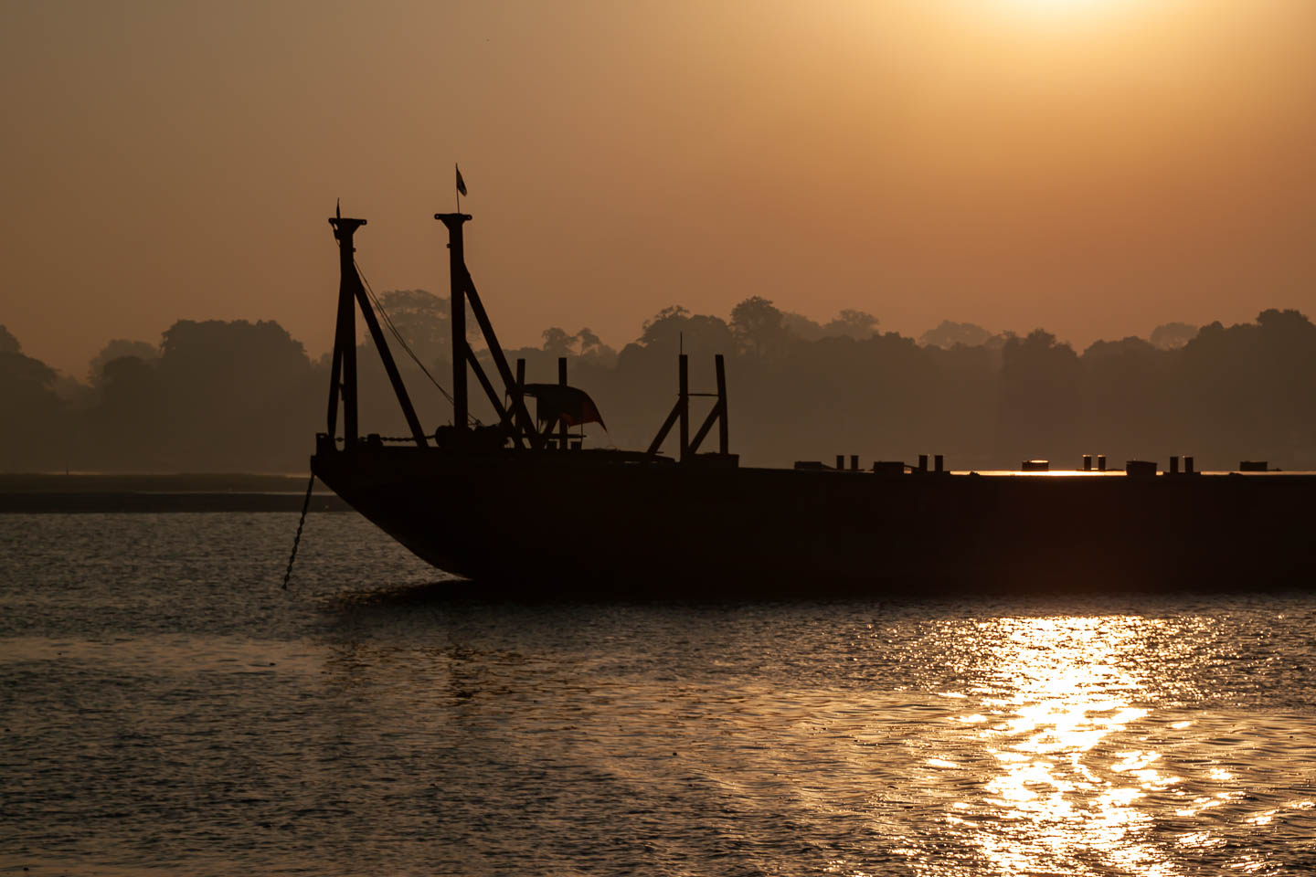 Auf dem Irrawaddy Foto & Bild world, sonnenaufgang, boot Bilder auf