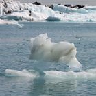 Auf dem Jökulsárlón...