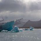 Auf dem Jökulsárlón ...