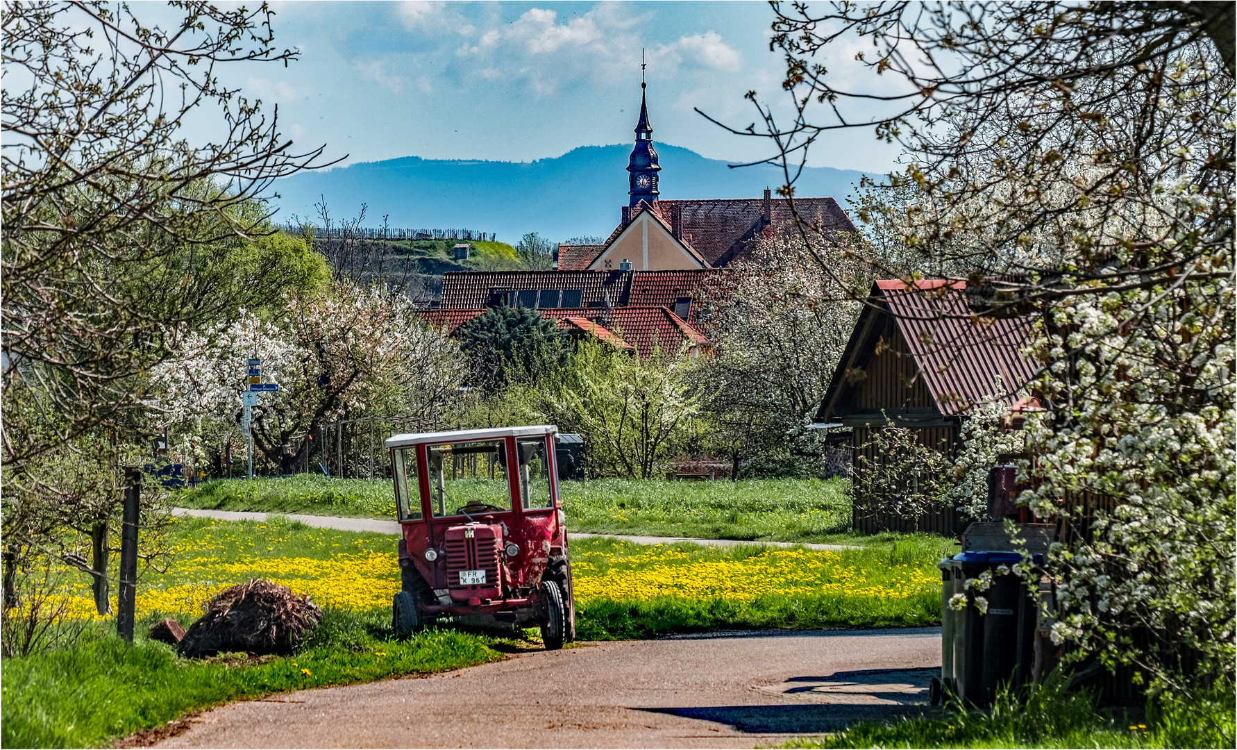 Auf dem Kaiserstuhlradweg