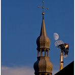 Auf dem Kirchturm oder zum Monde