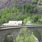 Auf dem Kreisviadukt in Brusio