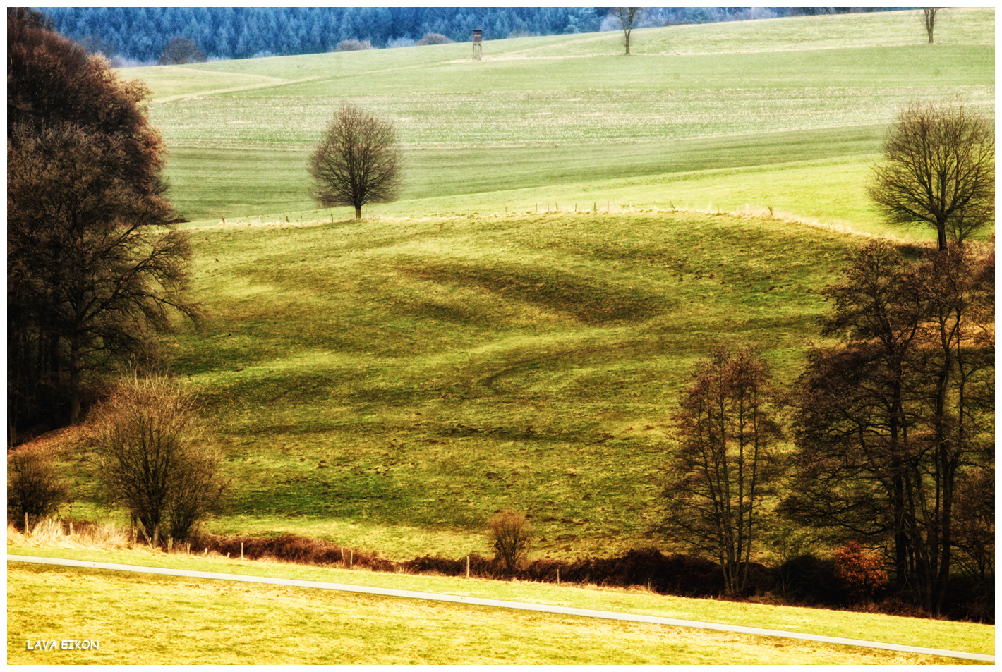 auf dem Lande nach dem Schnee (1)