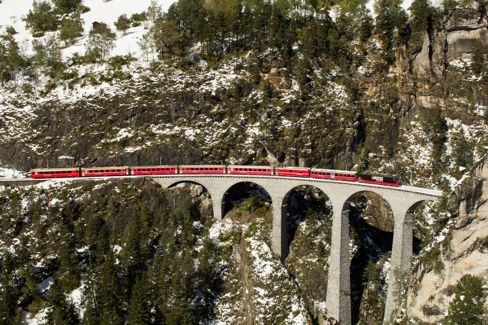 Auf dem Landwasserviadukt