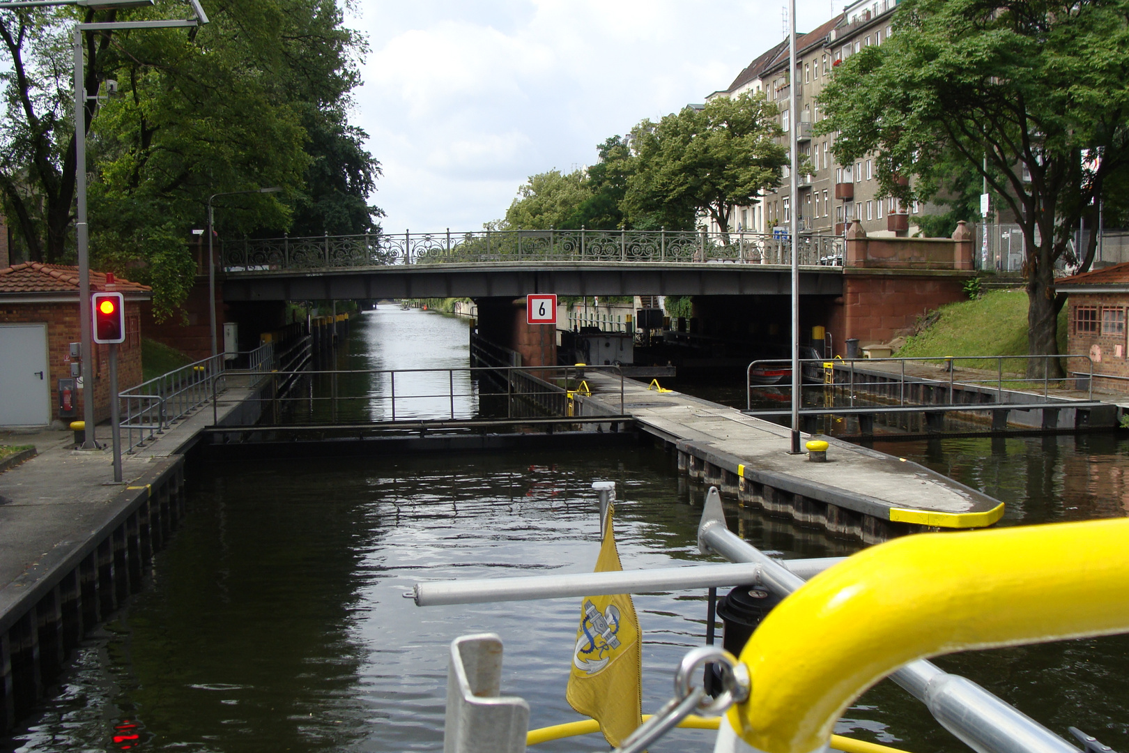 Auf dem Landwehrkanal in Berlin