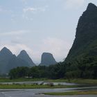 Auf dem Li Fluss bei Guilin, China