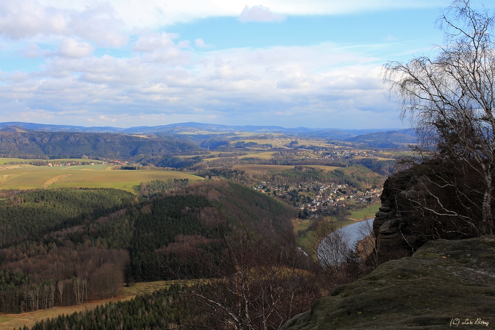 Auf dem Lilienstein - Blick nach Osten