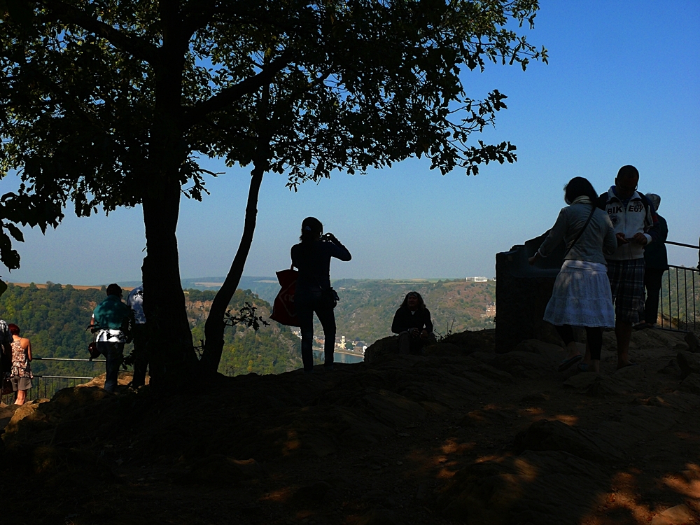 auf dem Loreleyfelsen