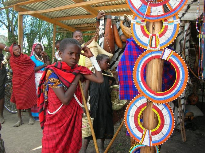 Auf dem Maasai-Markt