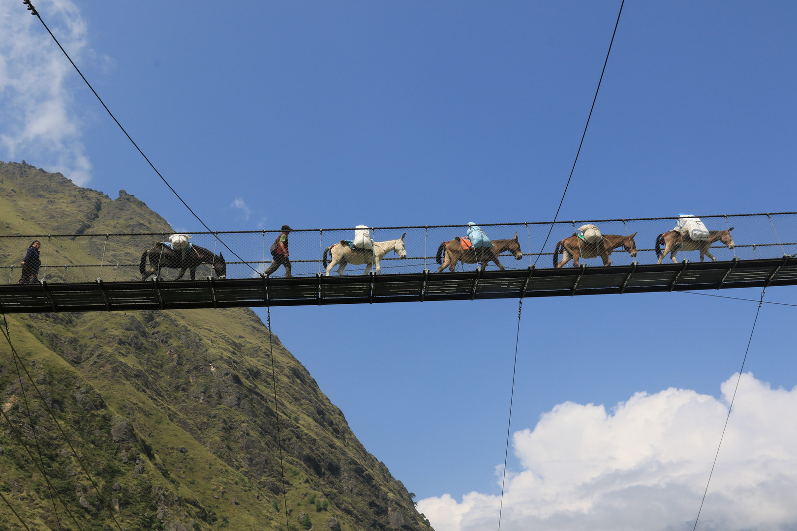 auf dem Manaslu-Trek