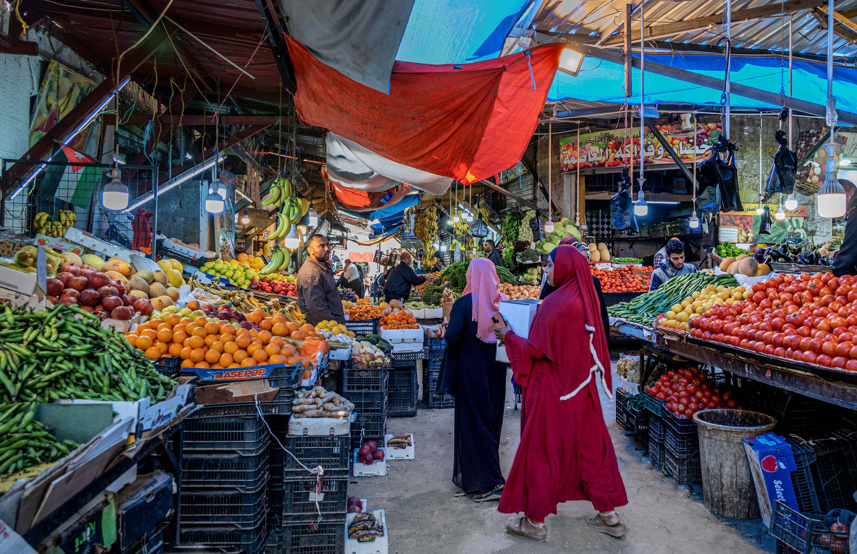 Auf dem Markt in Amman