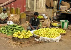 auf dem Markt in Bangalore