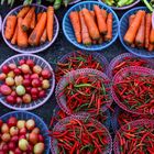 Auf dem Markt in Bangkok