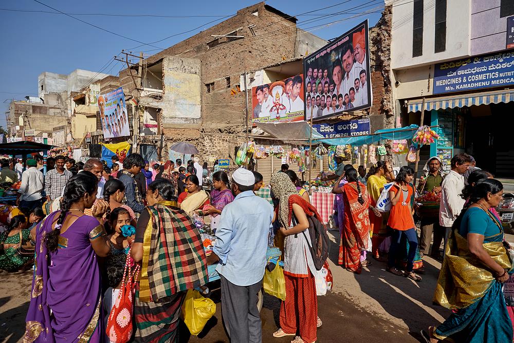 Auf dem Markt in Bijapur