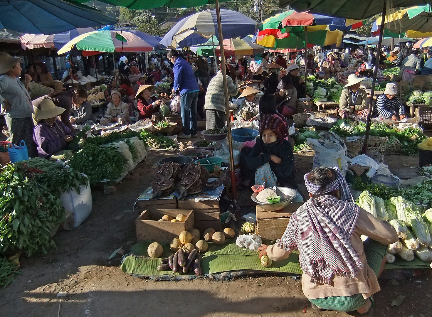 Auf dem Markt in Burma/Myanmar