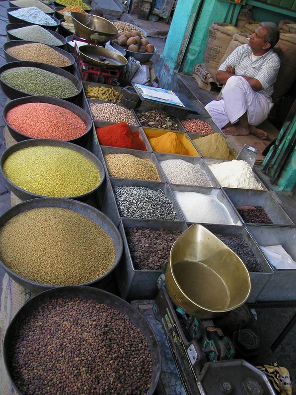 auf dem Markt in Jaipur