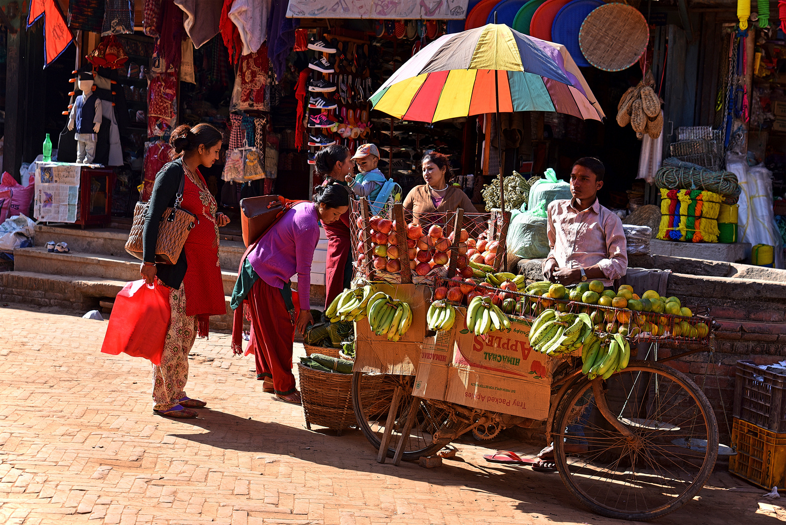 Auf dem Markt in Kathmandu
