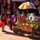Auf dem Markt in Kathmandu