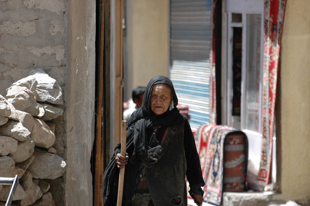 Auf dem Markt in Leh, Indien