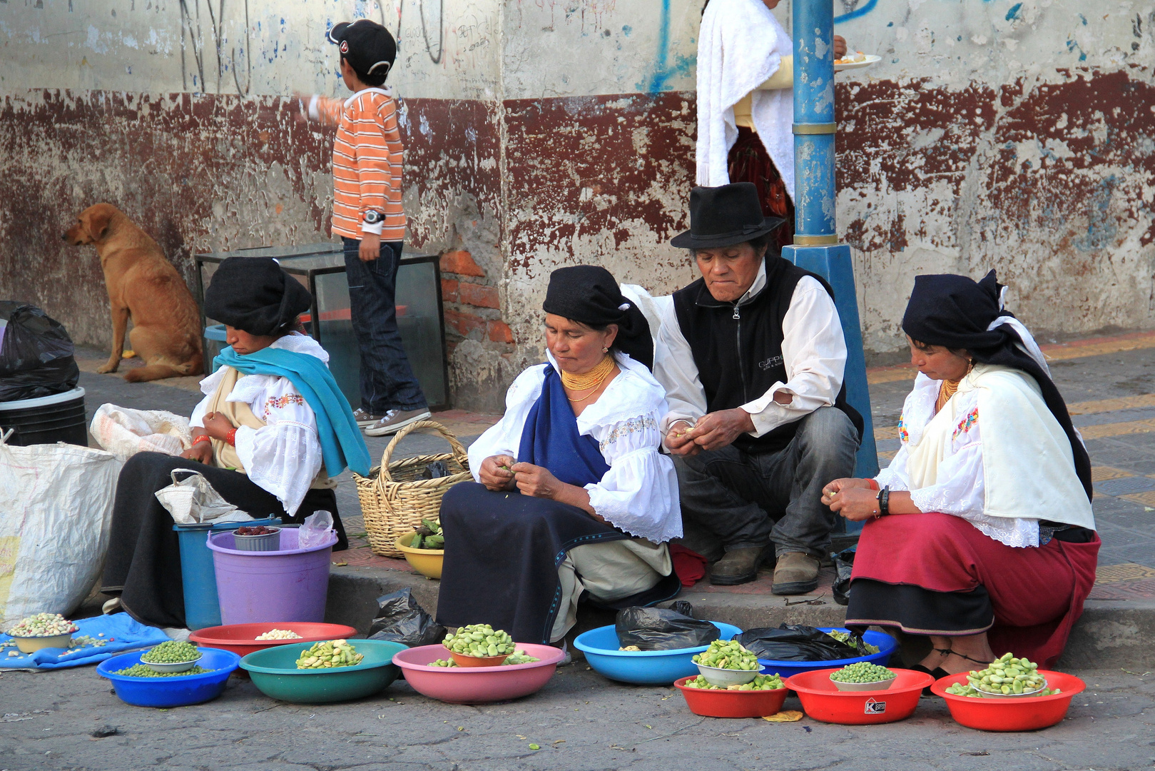 Auf dem Markt in Otavalo