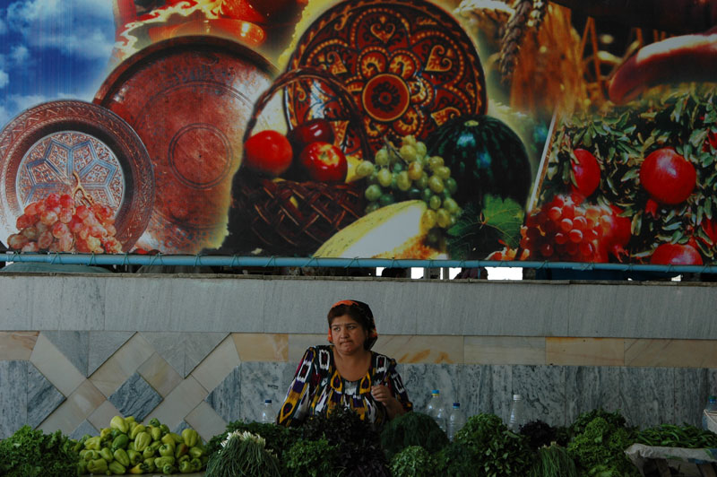 Auf dem Markt in Samarkand/Usbekistan