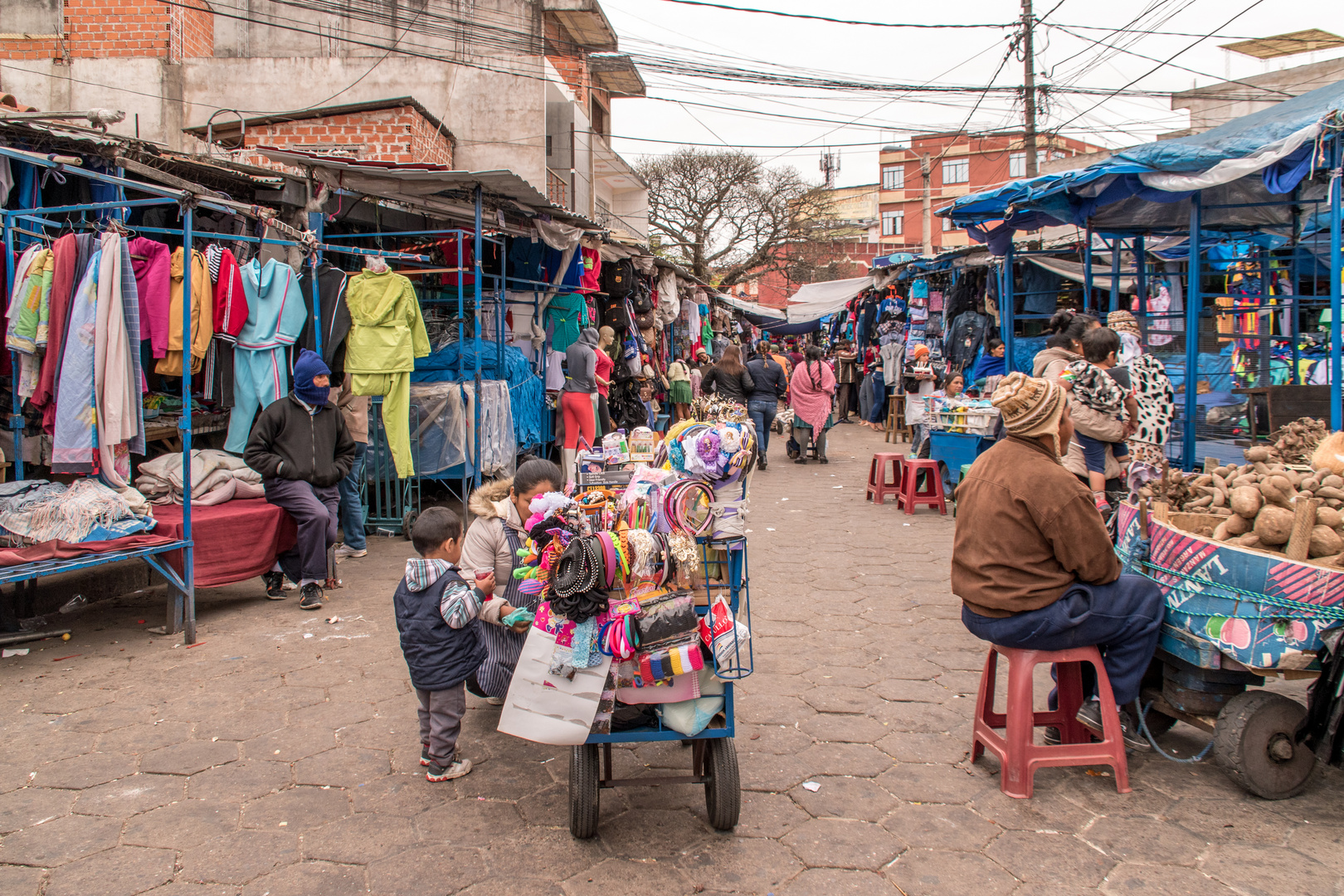 Auf dem Markt in Santa Cruz in Bolivien