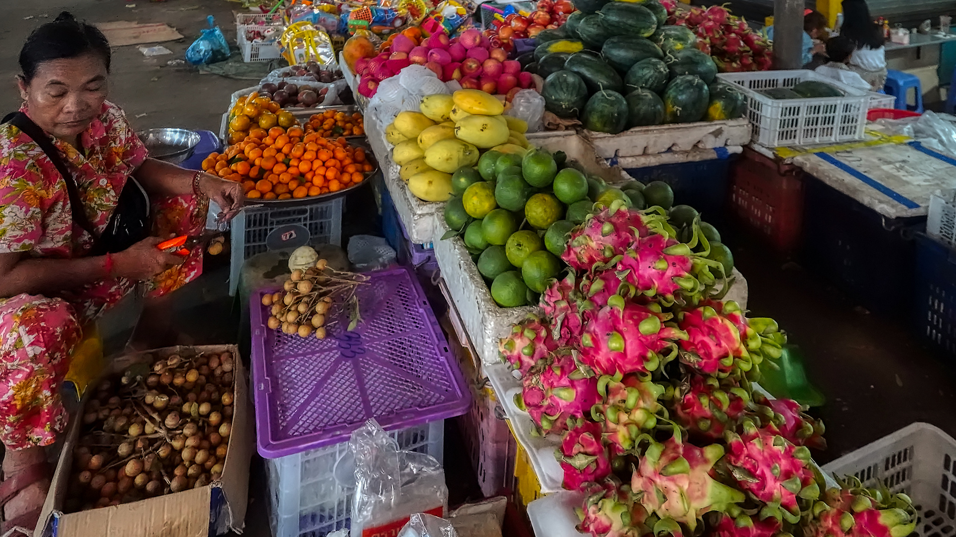 Auf dem Markt in Sihanoukville, Kambodscha (V)